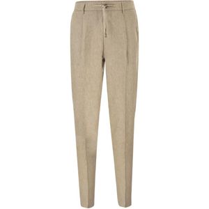 Peserico Natural Pantalon Fuselé À Lien De Resserrage for men