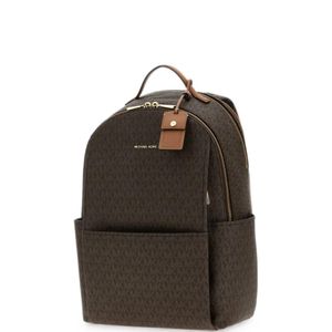 MICHAEL Michael Kors Brown Large Sable Logo-Print Backpack