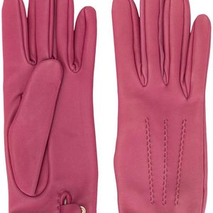 Hermès Handschoenen Met Plakkaat in het Roze