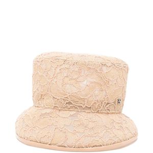Ermanno Scervino Natural Lace Bucket Hat