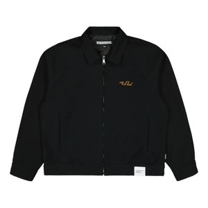 Neighborhood Black Logo-Embroidered Jacket for men