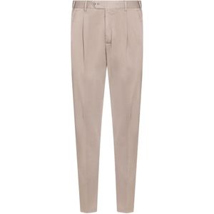 PT Torino Natural Pleated Trousers for men