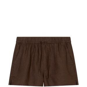 Closed Brown Drawstring Elasticated Shorts