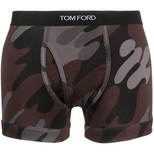 メンズ Tom Ford カモフラージュ ボクサーパンツ ブラック