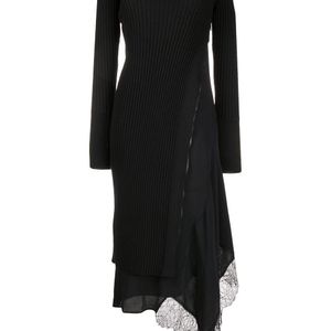 N°21 リブニット ドレス ブラック