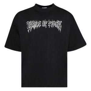 Vetements Black Graphic-Print T-Shirt for men
