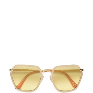 Marni Metallic Geometric-Frame Sunglasses