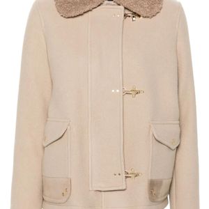 Fay Natural Panelled-Design Jacket