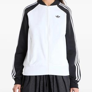 Adidas White Sst Classic Track Top