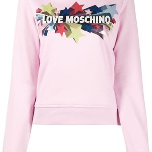 Love Moschino ロゴ スウェットシャツ ピンク