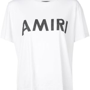 Amiri ロゴプリント コットンジャージーtシャツ ホワイト