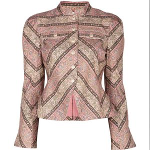 Cinq À Sept Pink Avril Paisley-Print Jacket