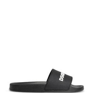 DSquared² White Logo-Embossed Slip-On Slides for men