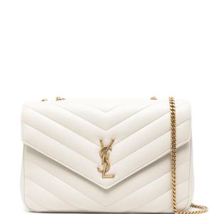 Saint Laurent Natural Bag Mng L Loulou With Removale Tassels