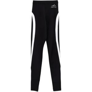 Balenciaga Black Legging À Empiècements Réfléchissants