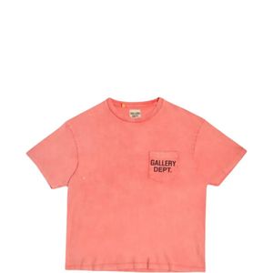 GALLERY DEPT. Pink Logo-Print Pocket T-Shirt