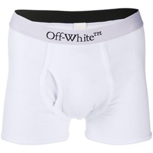 Off-White c/o Virgil Abloh Shorts mit Logo-Bund in Weiß für Herren