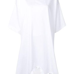 Robe-t shirt oversize MM6 by Maison Martin Margiela en coloris Blanc