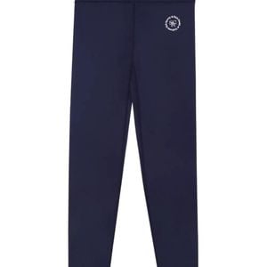 Sporty & Rich Blue Logo-Embellished Leggings