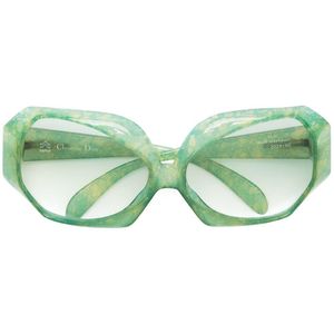 Dior スクエアフレーム 眼鏡フレーム グリーン