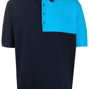 メンズ Paul Smith カラーブロック ポロシャツ ブルー