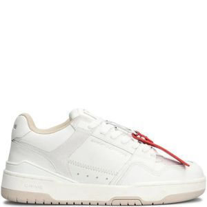 Crime London White Dribble Sneakers