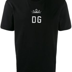 メンズ Dolce & Gabbana ロゴパッチ Tシャツ ブラック