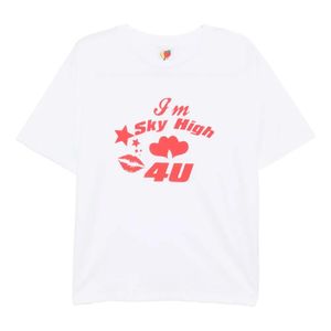 Sky High Farm White Organic-Cotton T-Shirt