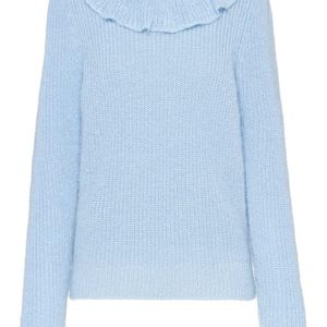 Miu Miu ラッフル セーター ブルー