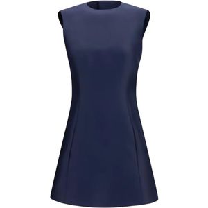 Balenciaga Blue A-Line Sleeveless Mini Dress