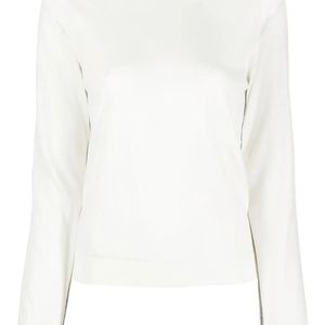 Maison Margiela White Work-In-Progress Wool Sweater