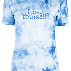 T-shirt con fantasia tie-dye di Rabanne in Blu