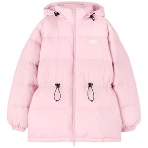 MSGM Pink Hooded Drawstring Coat
