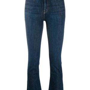 Mother Blau Klassische Skinny-Jeans