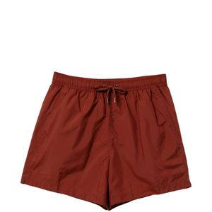 Zegna Red Drawstring Swim Shorts for men