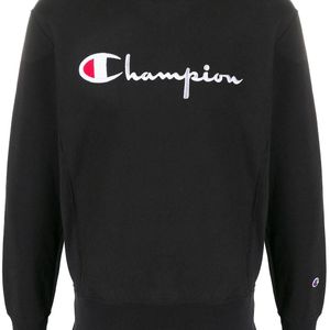 メンズ Champion スウェットシャツ ブラック