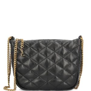 Saint Laurent Grey June Leather Mini Bag