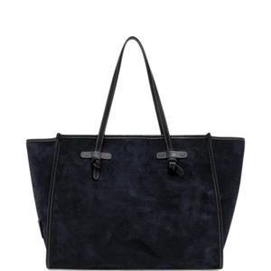 Gianni Chiarini Blue Miss Marcella Suede Tote Bag