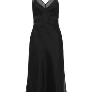 Prada Black Re-edition 1995 Organza Halter Dress