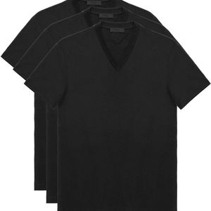 メンズ Prada プラダ Vネック Tシャツ セット ブラック