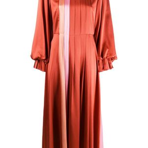 Robe droite à design plissé Roksanda en coloris Rouge