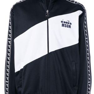 X Diadora sport jacket MSGM pour homme en coloris Noir
