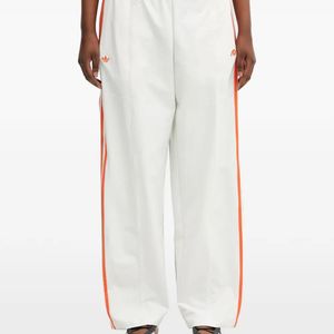 Adidas White X Miaou Logo-Embroidered Side-Stripe Track Pants