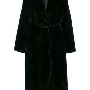 Manteau en fourrure artificielle P.A.R.O.S.H. en coloris Noir