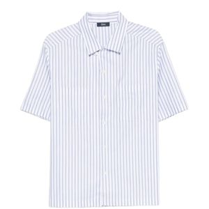 Herno White Chemise À Rayures Verticales for men