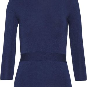 Prada Blau Pullover mit Knöpfen
