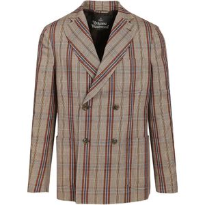 Vivienne Westwood Brown Double-Breasted Blazer for men
