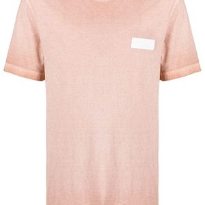 メンズ Dondup ロゴパッチ Tシャツ ピンク