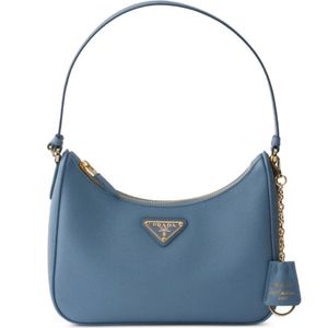 Prada Blue Re-Edition 2005 Saffiano-Leather Mini Bag