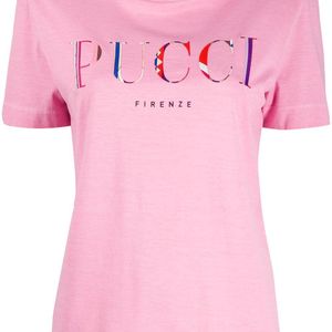 Emilio Pucci ロゴ Tシャツ ピンク
